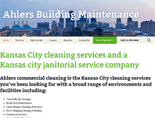 Tablet Screenshot of ahlersbuildingmaintenance.com